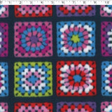 MOUNTAIN FLEECE PRINTS - CHOCHET THROW