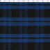 royal / black recycled poly / cotton lumberjack check plaid print