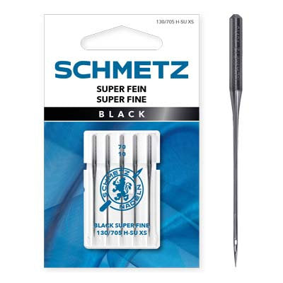 SCHMETZ NEEDLE - BLACK SUPER FINE NEEDLES 70/10 (4510)