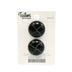WOVEN LEATHER LOOK BUTTON 25MM