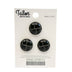 WOVEN LEATHER LOOK BUTTON 18MM