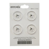 BUTTON 4-HOLE 18MM