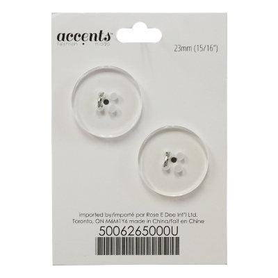 BUTTON 4-HOLE 23MM