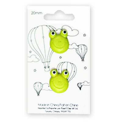 KIDS BUTTON - FROG 20MM
