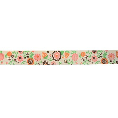 SINGLE FACE ROSETTE WOVEN TAPE 15MM