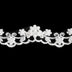 2.8CM (1 1/8") SCALLOPED BRIDAL LACE TRIM WITH FAUX PEARLS