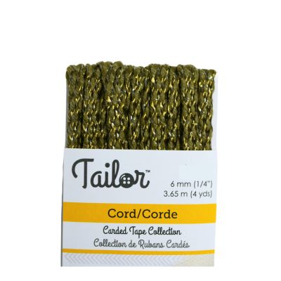 BRAIDED CORD  2-TONE 6MM