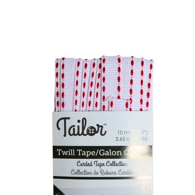 STITCHED TWILL TAPE 10MM