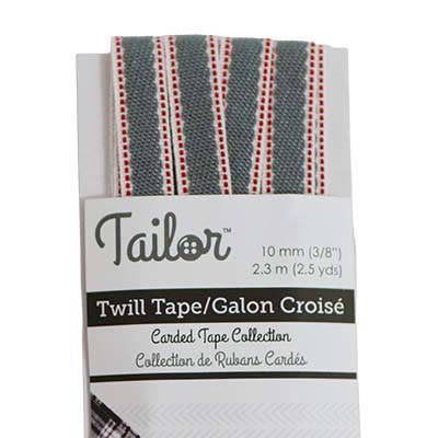 Saddle Stitch Twill Tape 10mm