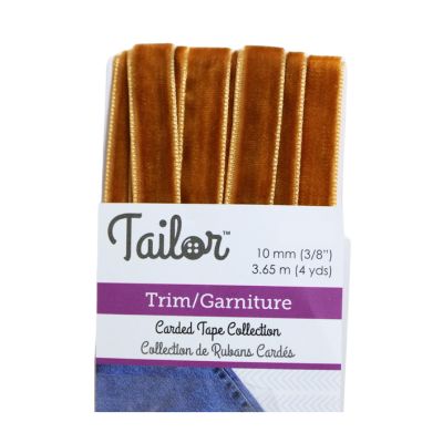 VELVET RIBBON TRIM 10 MM