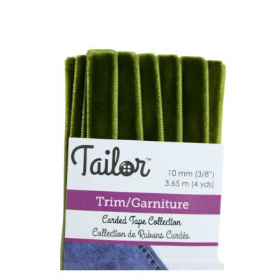 VELVET RIBBON TRIM 10 MM