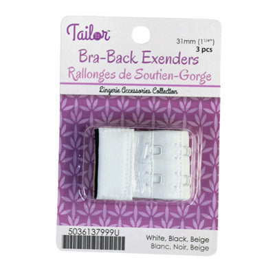 31MM BRA-BACK EXTENDER  WITHOUT ELASTIC  3PCS