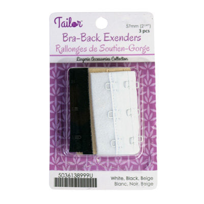 57MM BRA-BACK EXTENDER  WITHOUT ELASTIC  3PCS