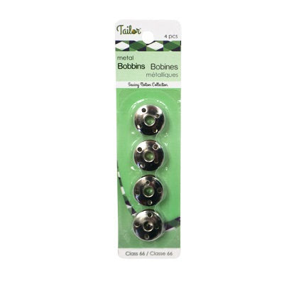 4 HOLE METAL BOBBINS - CLASS 66 - 4PCS