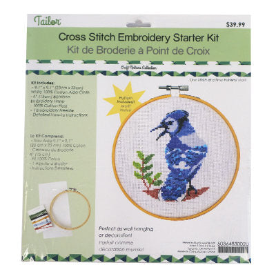 EMBROIDERY KIT STARTER CROSS STITCH