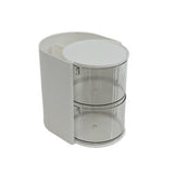 2 TIER CRAFT AND SEWING ORGANIZER WITH ROUND SWIVEL DRAWERS