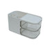 2 TIER CRAFT AND SEWING ORGANIZER WITH SQUARE SWIVEL DRAWERS
