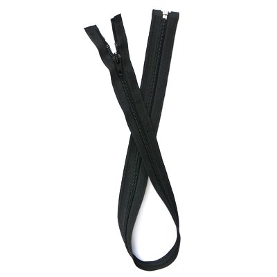 ONE WAY  LIGHT WEIGHT  SEPARABLE  OPEN END ZIPPER NYLON COIL #5  24 INCH