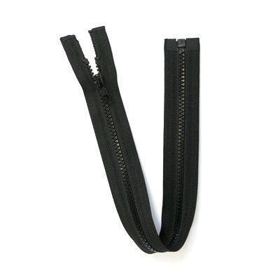 ONE WAY  OPEN END ZIPPER  MEDIUM WEIGHT  VISLON TEETH #5  16 INCH