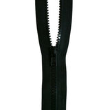 One Way  Open End Zipper  Medium weight  Vislon Teeth #5  20 inch