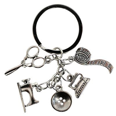 FASHION CHARM KEYCHAIN "SEWING SET"