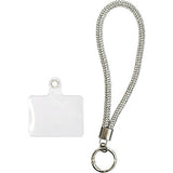 RHINESTONE WRISTLET KEYCHAIN WITH PHONE TETHER TAB