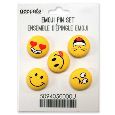EMOJI PIN SET  (5pcs)