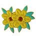 FASHION ENAMEL PIN "YELLOW FLOWERS"