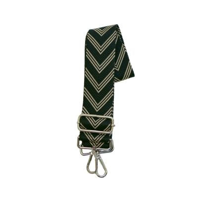 BAG STRAP YELLOW AND BLACK CHEVRON PRINT