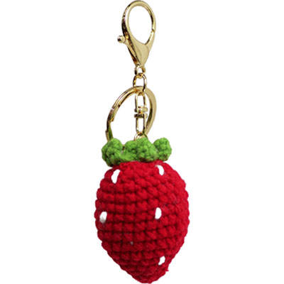CROCHET KEYCHAIN STRAWBERRY
