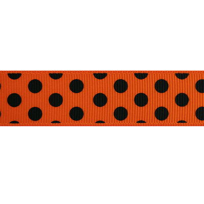 22MM RIBBON GROSGRAIN WITH DOTS