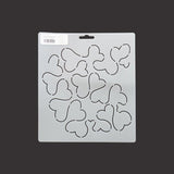 EL44  7-1/2" Heart Stipple Quilting Stencil
