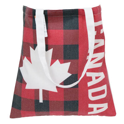 BAG - PRINTED CANADA THEMED CANVAS TOTE