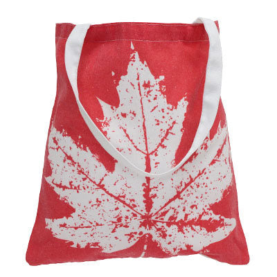 BAG - PRINTED CANADA THEMED CANVAS TOTE