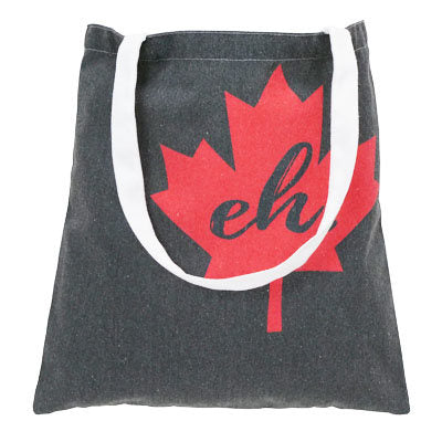 BAG - PRINTED CANADA THEMED CANVAS TOTE