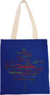 Printed Canada Themed Canvas Tote
