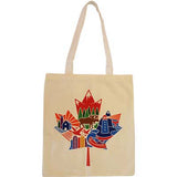 Printed Canada Themed Canvas Tote