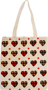 Printed Canada Themed Canvas Tote