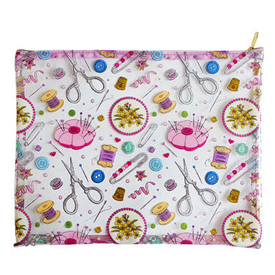 VINYL ZIPPER PROJECT BAG