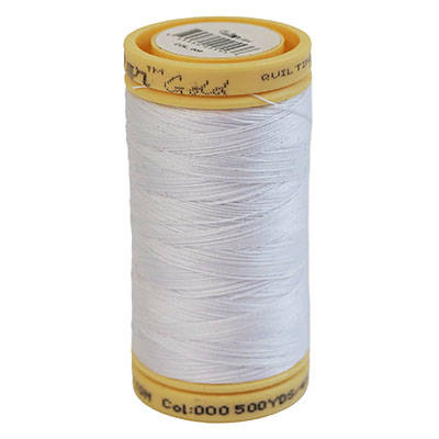 SEWING THREAD QUILTING COTTON 500YDS SOLID
