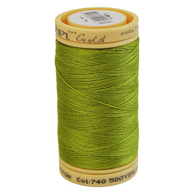 SEWING THREAD QUILTING COTTON 500YDS SOLID