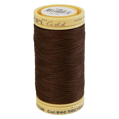 SEWING THREAD QUILTING COTTON 500YDS SOLID