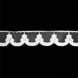 FLAT LACE SCALLOPED TRIM 28MM
