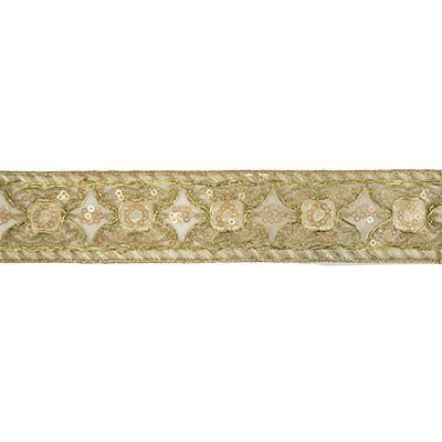SEQUIN EMBROIDERED TRIM 4CM
