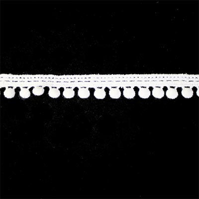 COTTON POMPOM TRIM 13MM