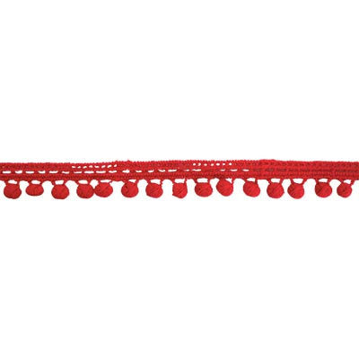 COTTON POMPOM TRIM 13MM