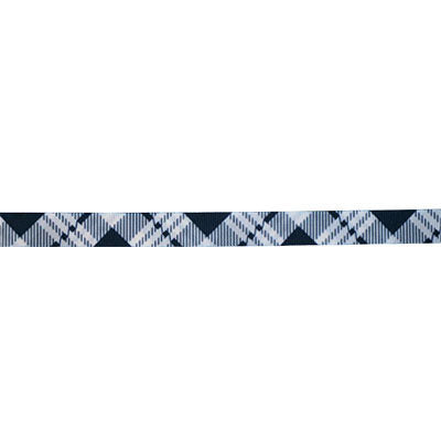 10MM (3/8") WOVEN TAPE TARTAN DIAGONAL PRINT DOUBLE FACED (KJT1572)