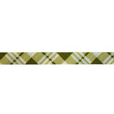 10MM (3/8") WOVEN TAPE TARTAN DIAGONAL PRINT DOUBLE FACED (KJT1572)