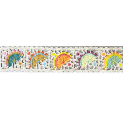 6.5CM (2 1/2") CROCHET GRANNY SQUARES TRIM