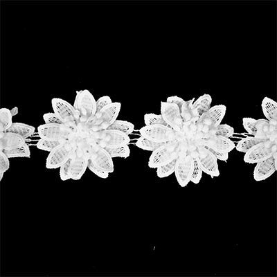 FLOWER APPLIQUE TRIM 8CM (3 1/4")